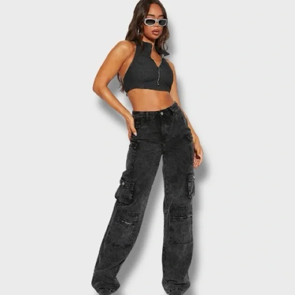 Tall Mad For You Cargo Jeans - 9 - Picture 2 of 3